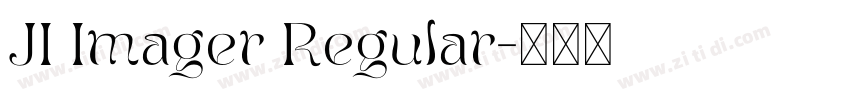 JI Imager Regular字体转换